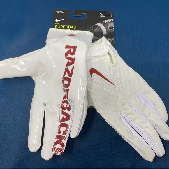 Rare Nike Arizona Razerbacks Superbad Football Gloves (DX4892-135